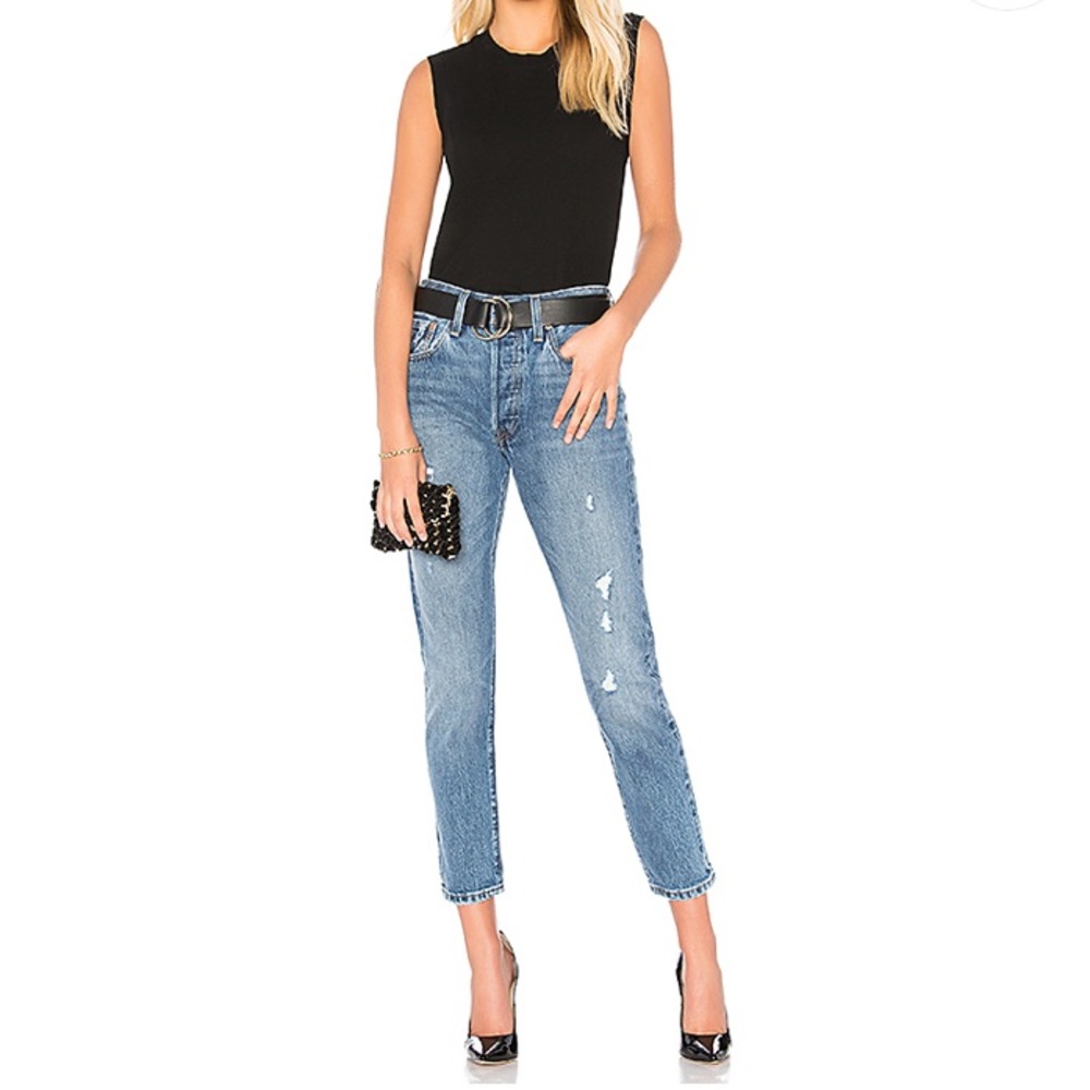 High Waisted Levi’s 501 Skinny Jeans
